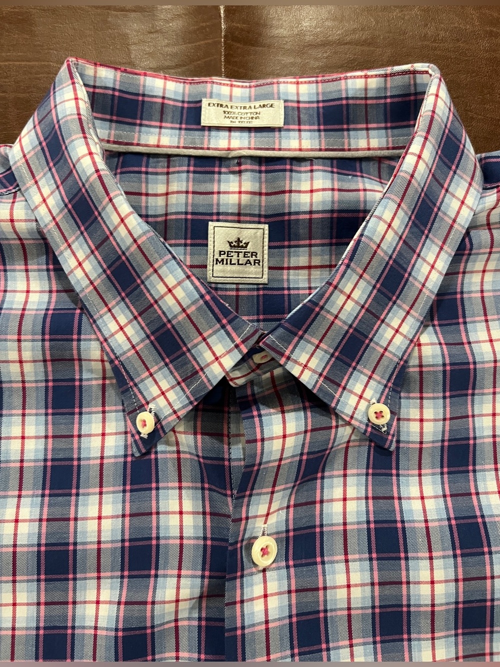 Peter Millar Men’s Long Sleeve Button Down Shirt - Size 2XL